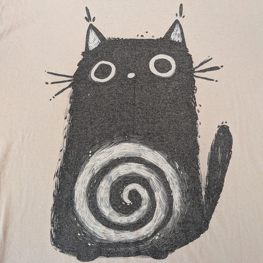 Hot Topic- Guild Of Calamit- Spiral cat Shirt